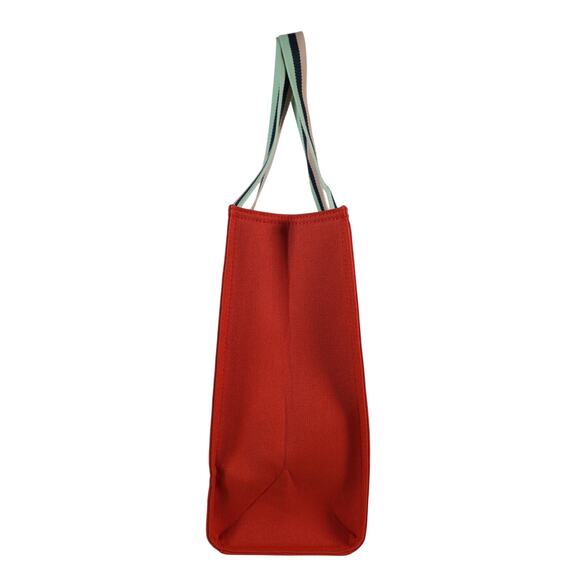 Spartina 449 Canvas Carry All Tote - Seahorse / Orange with Stripe - NWT - Picture 3 of 7